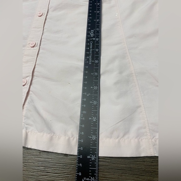 LLBean Shirt Womens  Large Short Sleeve Pockets Vented Quick Dry Pink - Picture 6 of 7